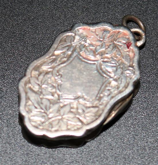 Victorian silver vinaigrette
